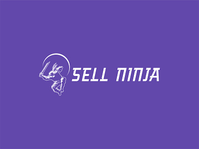 Sell Ninja Logo branding design illustration illustrator lettering logo minimal typography vector web