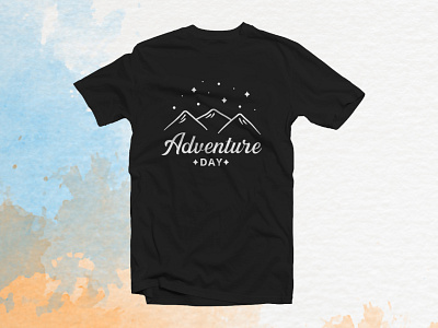 Adventure Day Tshirt advebture adventute tshirt app branding design illustrator lettering logo minimal type typography vector