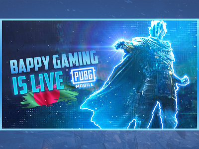 Pubg live Stream Thumbnail branding design gaming thumbnail gaming vanner gaming youtube thumbnail lettering logo minimal pubg pubg banner typography vector youtube thumbnail