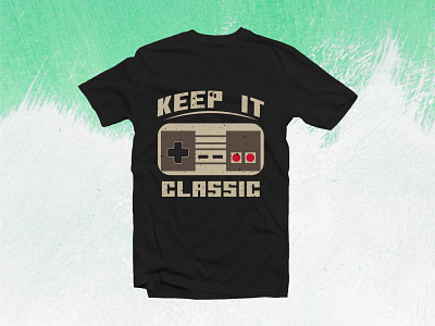 Retro Gaming Tshirt Design modern t shirt design