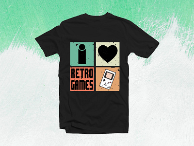 Retro Gaming Tshirt Design modern t shirt design