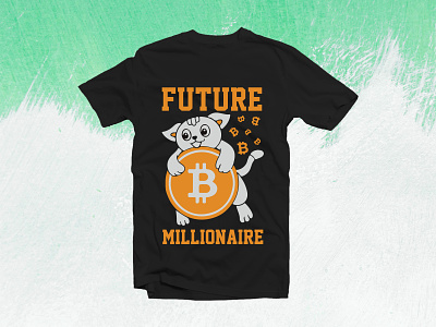 Future millionaire bitcoin tshirt bitcoin bitcoin tshirt cryptocurrency tshirt tshirt design tshirts