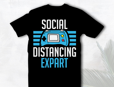 social distancing expart Gaming Tshirt Design esports