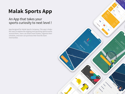 Malak Sports app malak sports malak sports sports app ui ux