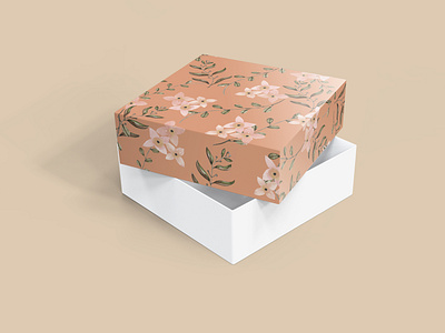 Square Box Packaging Mockup 9B