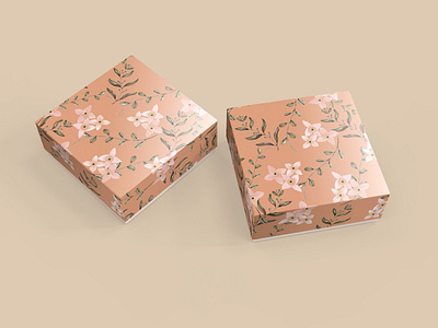 Square Box Packaging Mockup 9D