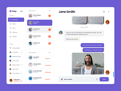 Messaging platform for Online Tutors