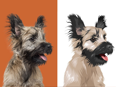 Dog Portrait Illustration