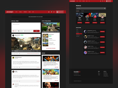 News Feed UI for Gaming Social Network