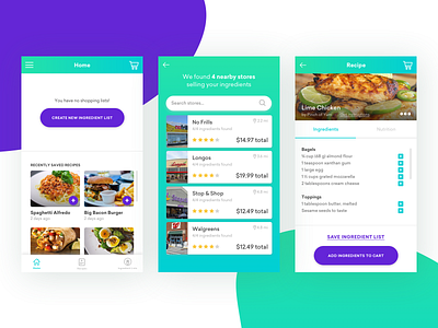 Food Ingredient Shopping App app design app ui app ui design design mobile app mobile app design ui ui design uidesign ux design ux ui web design