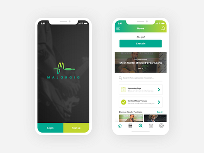 Music & Gig Discovery App app design app ui app ui design design mobile app mobile app design ui ui design uidesign user interface ux design ux ui