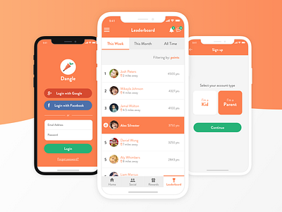 Leaderboard for Kid's Task App app design app ui app ui design clean app design leaderboard mobile app mobile app design mobile design ui ui design uidesign user interface ux design ux ui ux ui design ux ui mockup