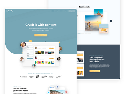 Photofly Landing Page