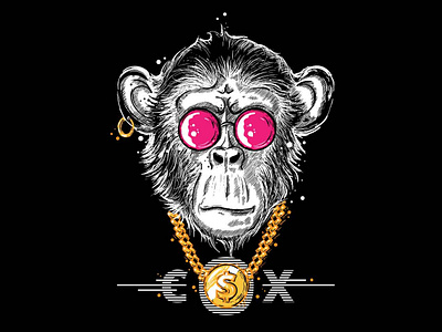 Addicted Chimp addiction character chimp crazy dope illustration vector