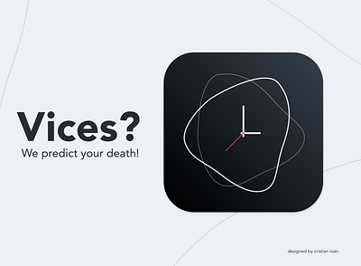 Clock App - we predict your death! clock dailyui dailyui005 ui uidesign