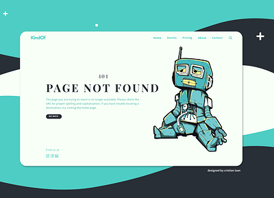 Error 404 - Page Not Found 404 dailyui dailyui008 error error 404 minimal minimalist not found page robot teal