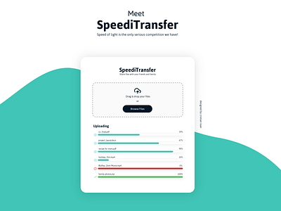 Meet SpeediTransfer (Drag&Drop) 031 dailyui dailyui031 dailyuichallenge drag drag and drop drop error files speeditransfer transfer uidesign uploading window