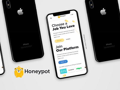 Honeypot Mobile Design Concept berlin company honeypot mobile startup uidesign