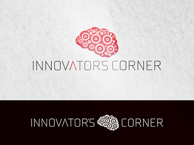 Innovator's corner logo design branding design illustration logo typography vector