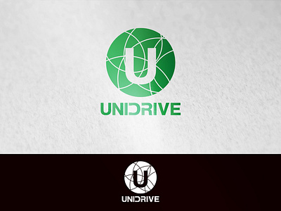 UNIDRIVE ride sharing app logo branding design illustration logo typography vector