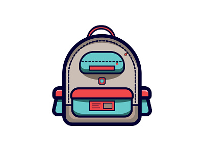 Backpack illustration bag illustration vector