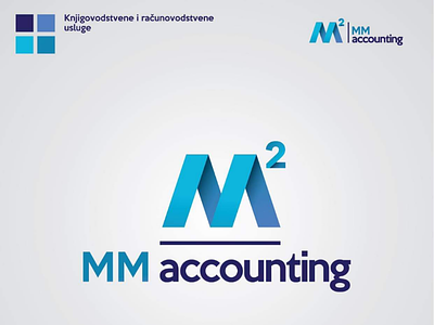 MM accounting logo branding design illustration logo mockup