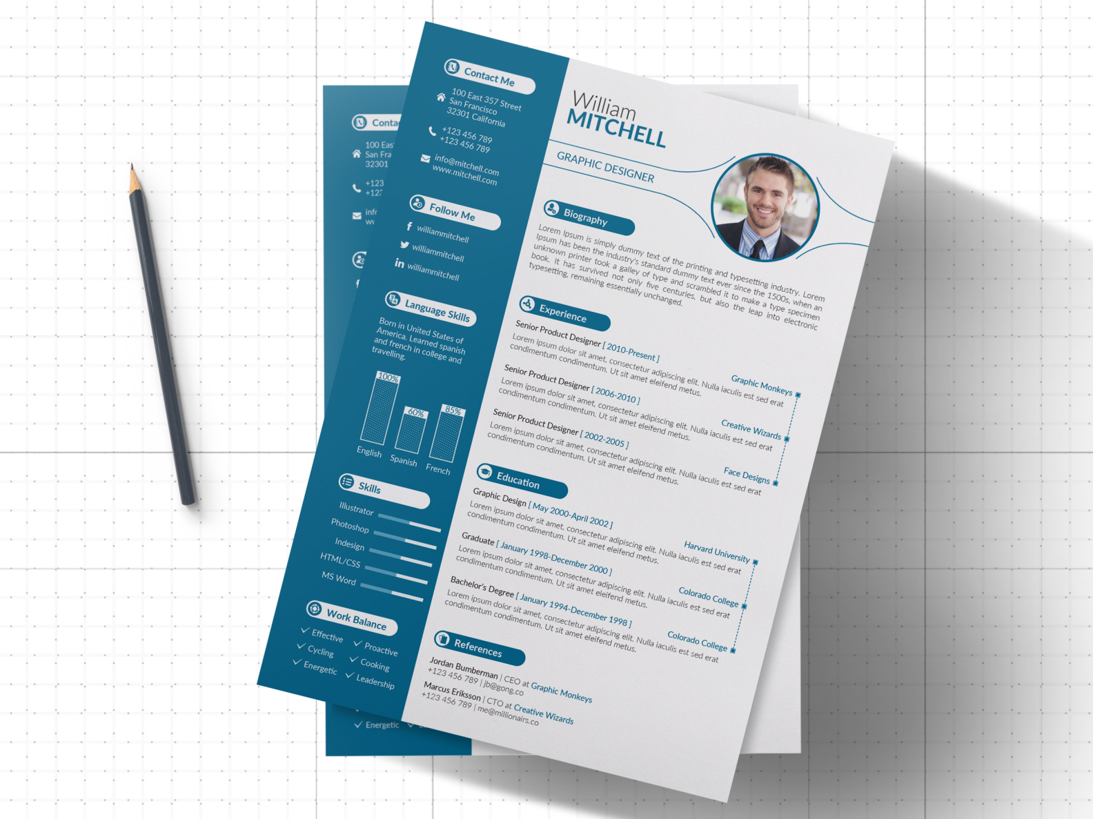 Resume by FARUK AHMED on Dribbble