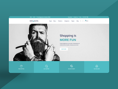 Kenakata - Creative eCommerce Adobe XD Template-V.2