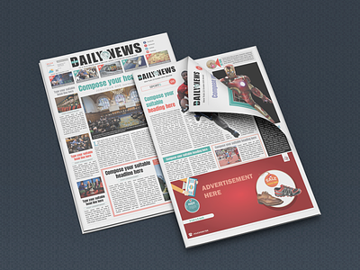 DailyNews Newspaper Templates a3 size newsletters layout design magazines newsletters newspaper template print design typography