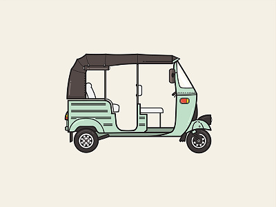 Free vector - Tuk Tuk free vector icon illustration nam tuktuk vehicle viet vietnam