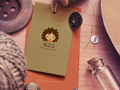 Ngo concept store (verison 2) brand cute handcraft handmade icon identity logo symbol vietnam vintage