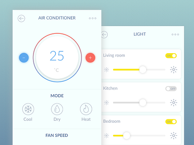 App for smart home air conditioner design freelance invitation light mobile smart home vietnam