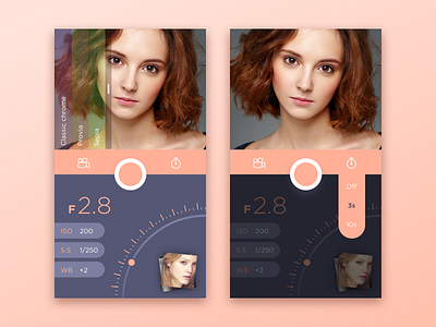 Daily UI #007 - Settings app camera mobile photo product remote shoot