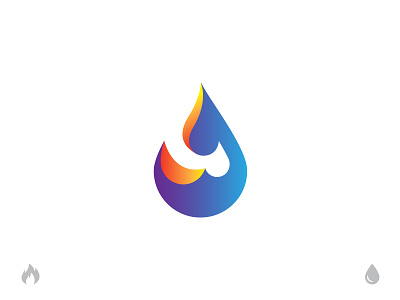 Water/ Fire logo