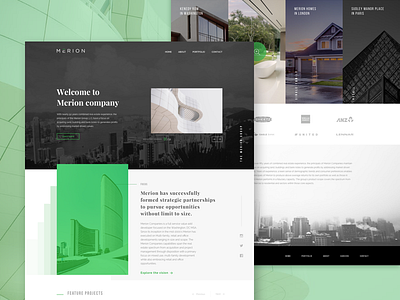 Merion website desktop developer interaction real estate redesign retail ui ux web