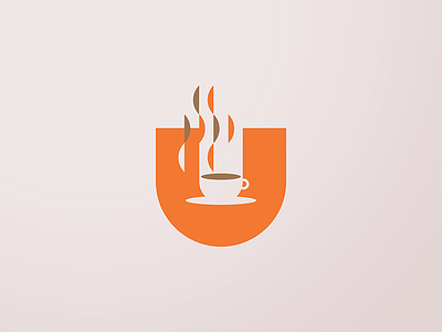 U + coffee (Unused) brand business concept drink identity letter logo monogram personal restaurant symbol unused