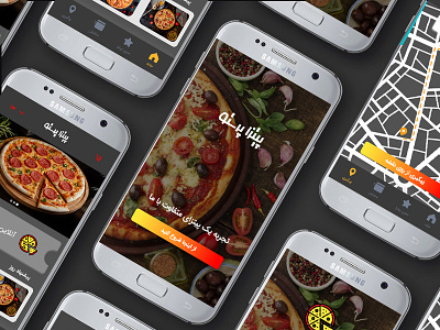 Parastoo Pizza Application app design ui