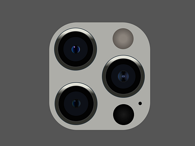 iPhone 12 Pro Camera App Icon branding design icon iphone logo minimal ui ux white