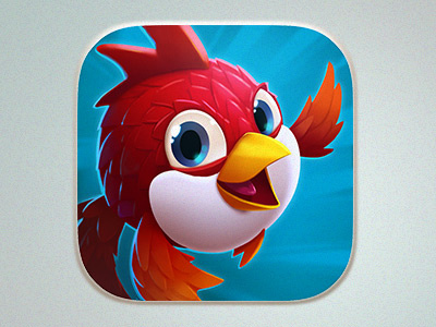 Fish game icon app bird fish game icon