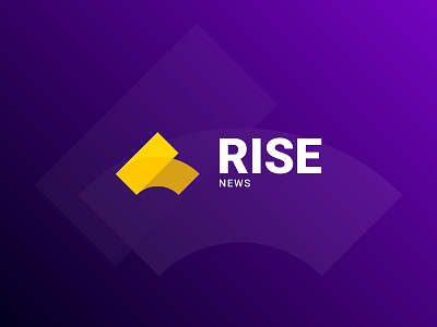 Rise News Logo Design brand branding design graphic design logo logodesgin news newsagency
