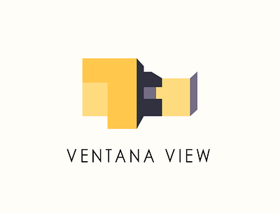 Ventana View design logo vector