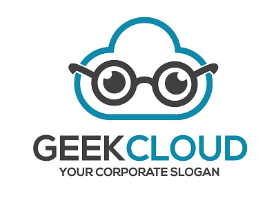 Geek Cloud logo cloud geek logo