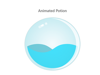 Animated Potion Illustration animation app design flat illustration illustrator minimal ux vector