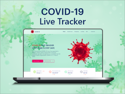 Covid 19 Live Tracker design branding design illustration logo typography ui vector web website