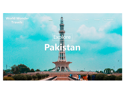 Landing Page of travelling Agency. by Farhan Saifullah on Dribbble