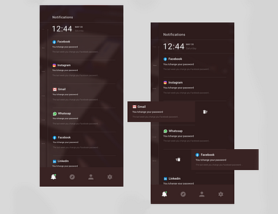 New creativity-App Notification app app design application creative design designer dribbble graphicdesign inspiration interface mobile ui uidesign uiux userinterface ux uxdesign xd design