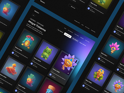 Sloton - functional NFT platform branding design desktop illustration landing maya nft ui ux