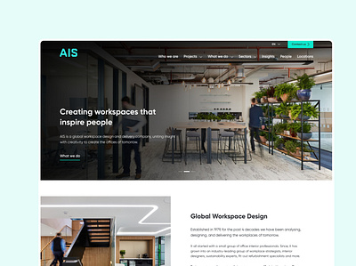 AIS Interiors Website Redesign design digital ui ux web webdesign