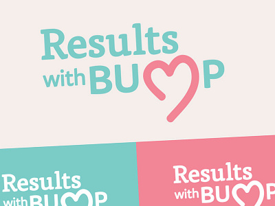 Results With Bump Identity baby heart identity logo