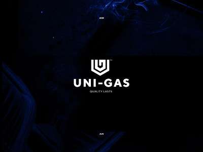UNI-GAS (BRAND MARK) brand identity branding chemical chemistry concept design egypt gas company graphicdesign logo monogram monogram logo